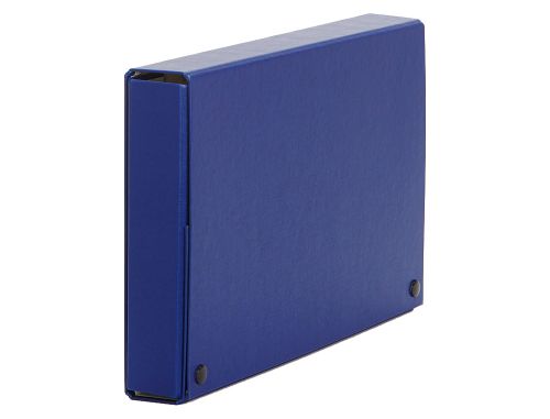 Pasta de projetos pardo folio lombada 120 mm carto forrado azul com fecho , Pardo , 63105 , 8428143971230